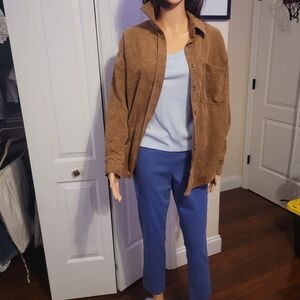 Stylish Blue Cropped Pants for Women